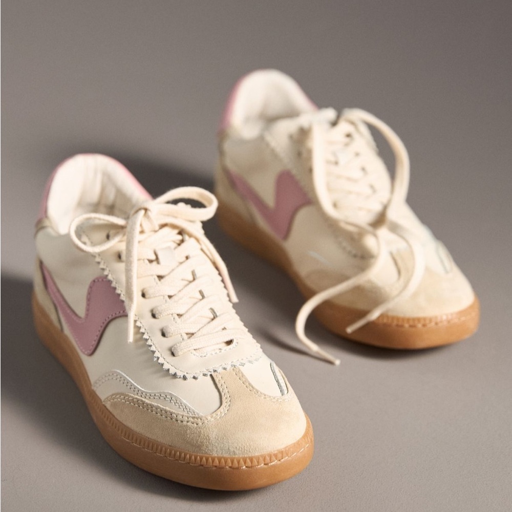 Dolce Vita Notice Sneakers Cream and Pink - Picture 2 of 6